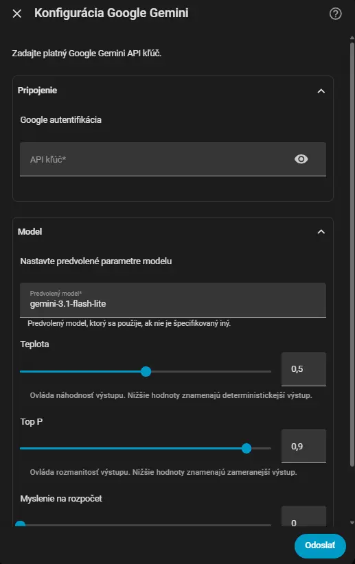 Vytvorenie Google Gemini API kľúča v Google AI Studio
