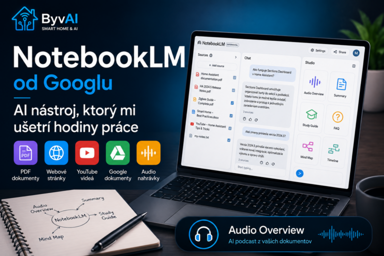 NotebookLM od Googlu – AI nástroj na analýzu dokumentov, PDF súborov, webových stránok a YouTube videí.