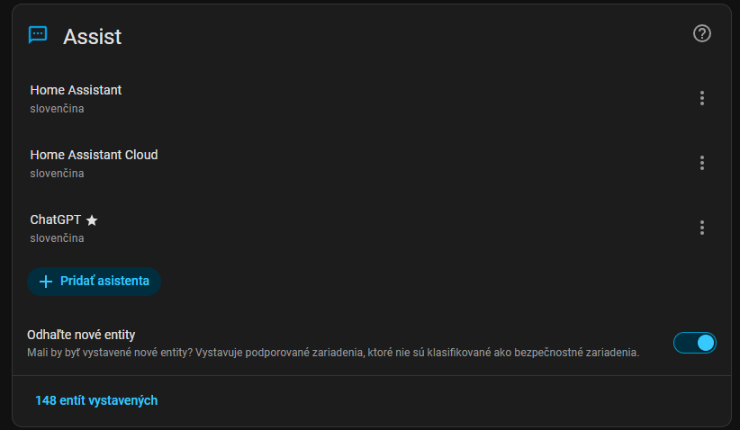 Home Assistant Assist – nastavení hlasoví asistenti so slovenčinou