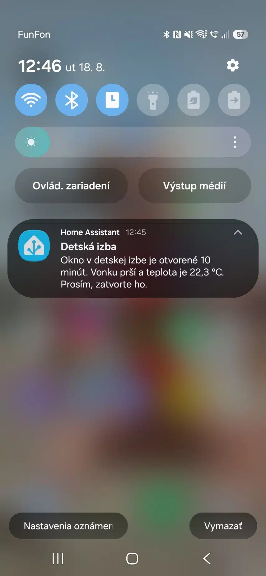 AI Task ako jeden z AI nástrojov pre Home Assistant generuje notifikáciu
