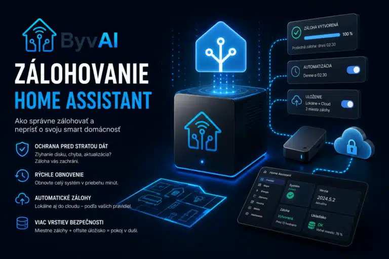 Zálohovanie Home Assistant – automatické zálohy a obnova systému
